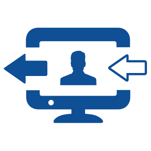 Visualização de chegadas, entradas e saídas